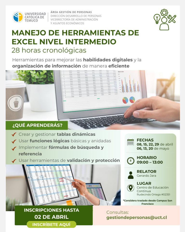 Excel Intermedio – DDPER UCT