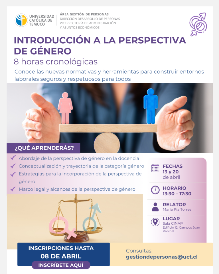 Introducción a la Perspectiva de Género – DDPER UCT